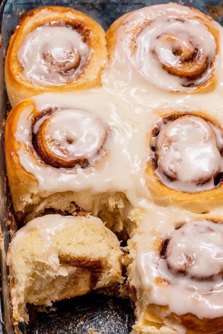 Fluffy Cinnamon Rolls with a Sweet Cinnamon-Sugar Filling and Creamy Glaze