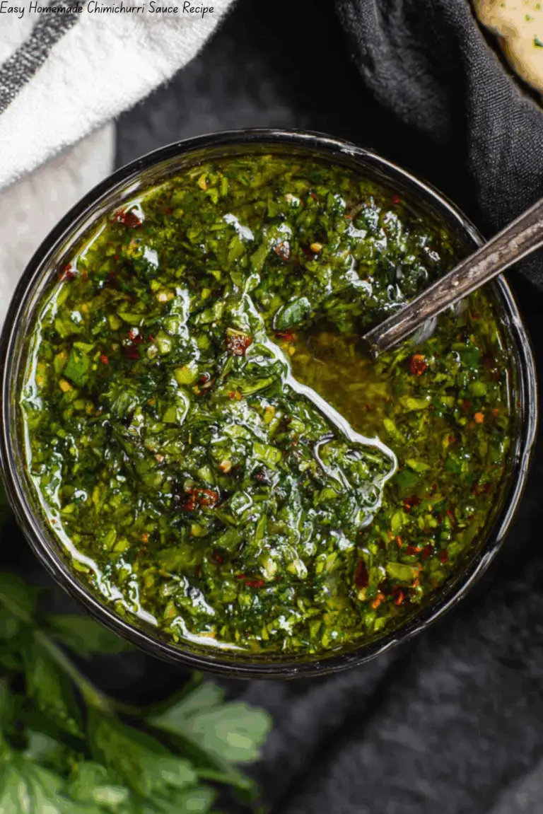 Easy Homemade Chimichurri Sauce Recipe