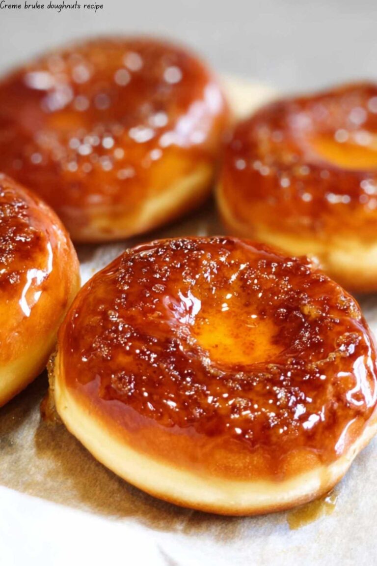 Crème brûlée doughnuts recipe