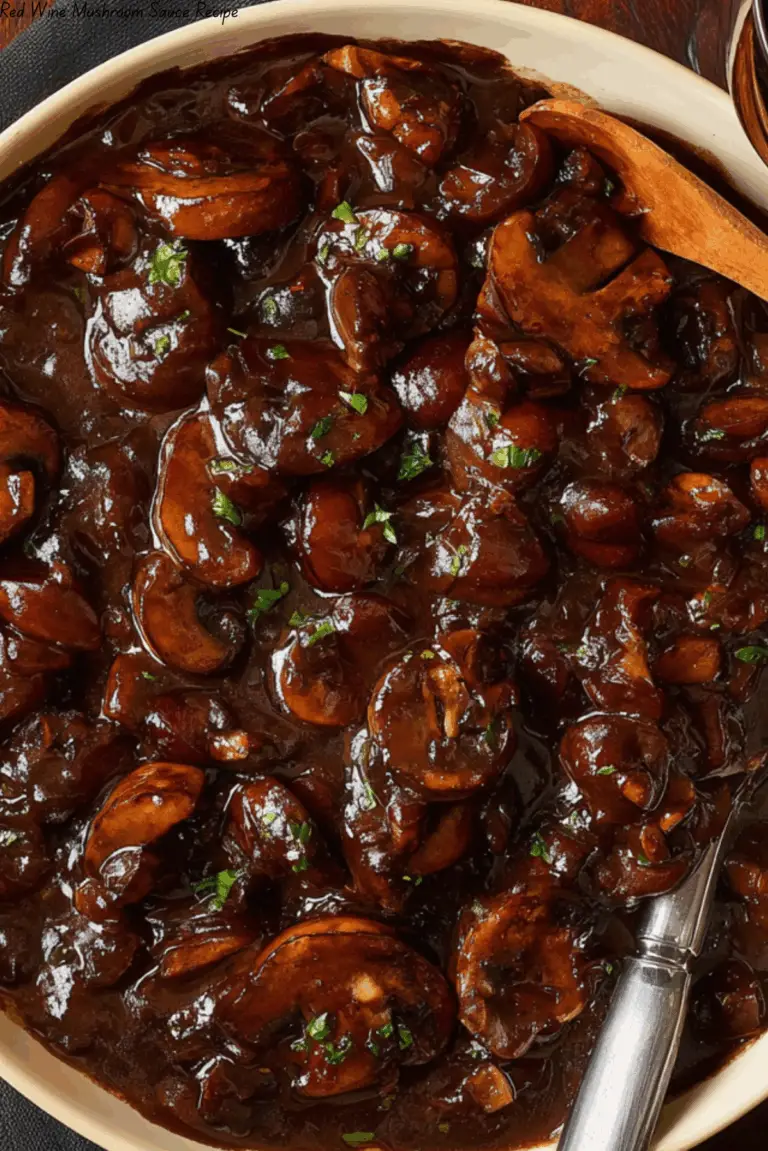 Red Wine Mushroom Sauce Recipe