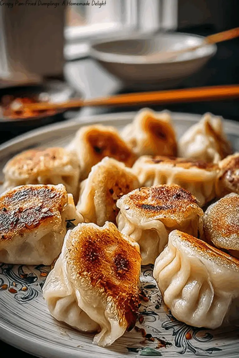 Crispy Pan-Fried Dumplings: A Homemade Delight