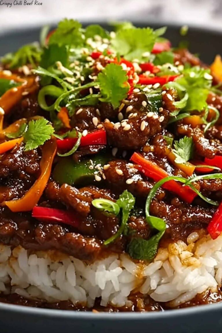 Crispy Chilli Beef Rice