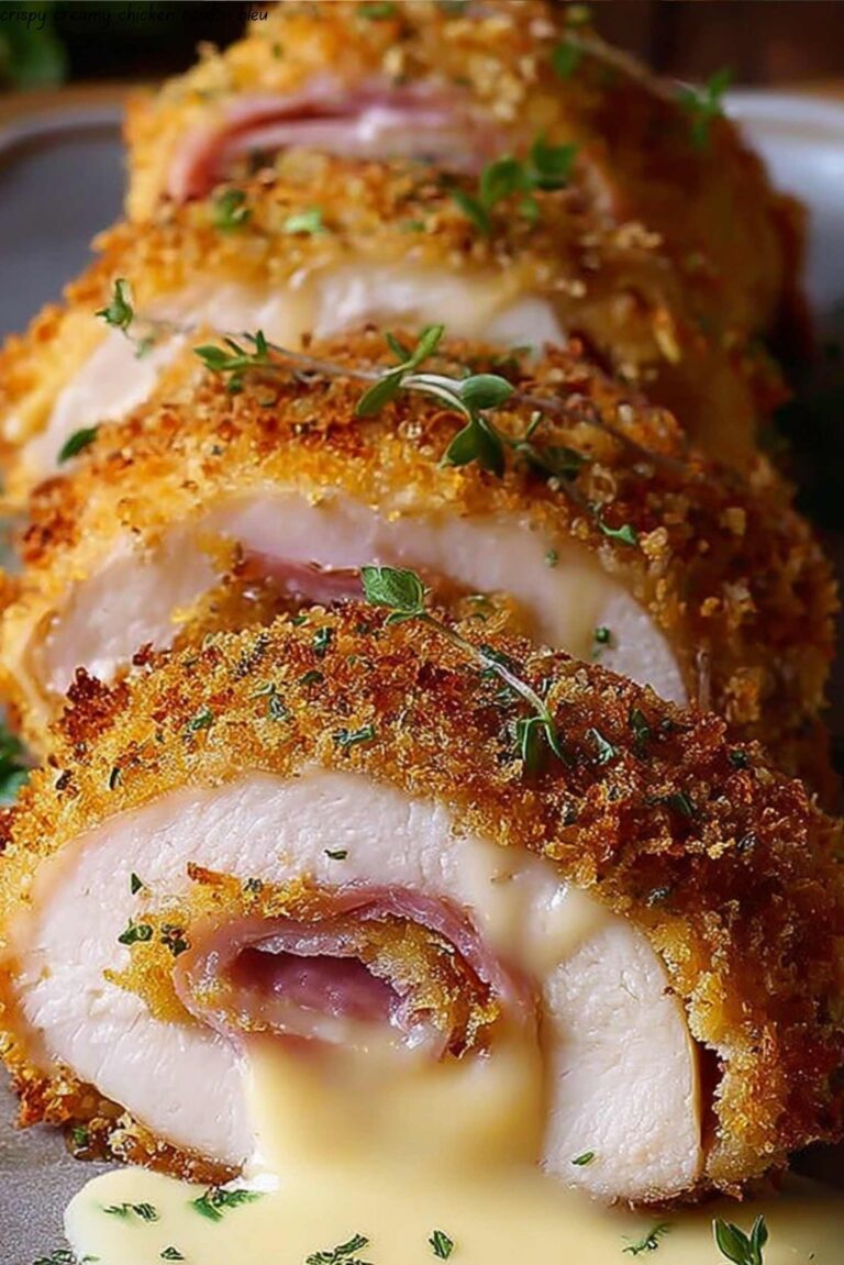 Crispy Creamy Chicken Cordon Bleu