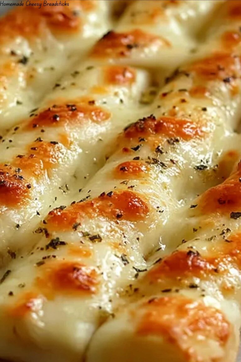 Homemade Cheesy Breadsticks