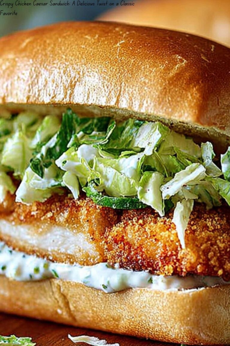 Crispy Chicken Caesar Sandwich: A Delicious Twist on a Classic Favorite