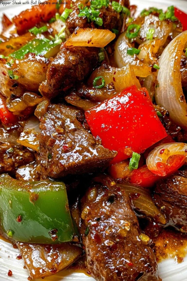 Pepper Steak with Bell Peppers and Onion
