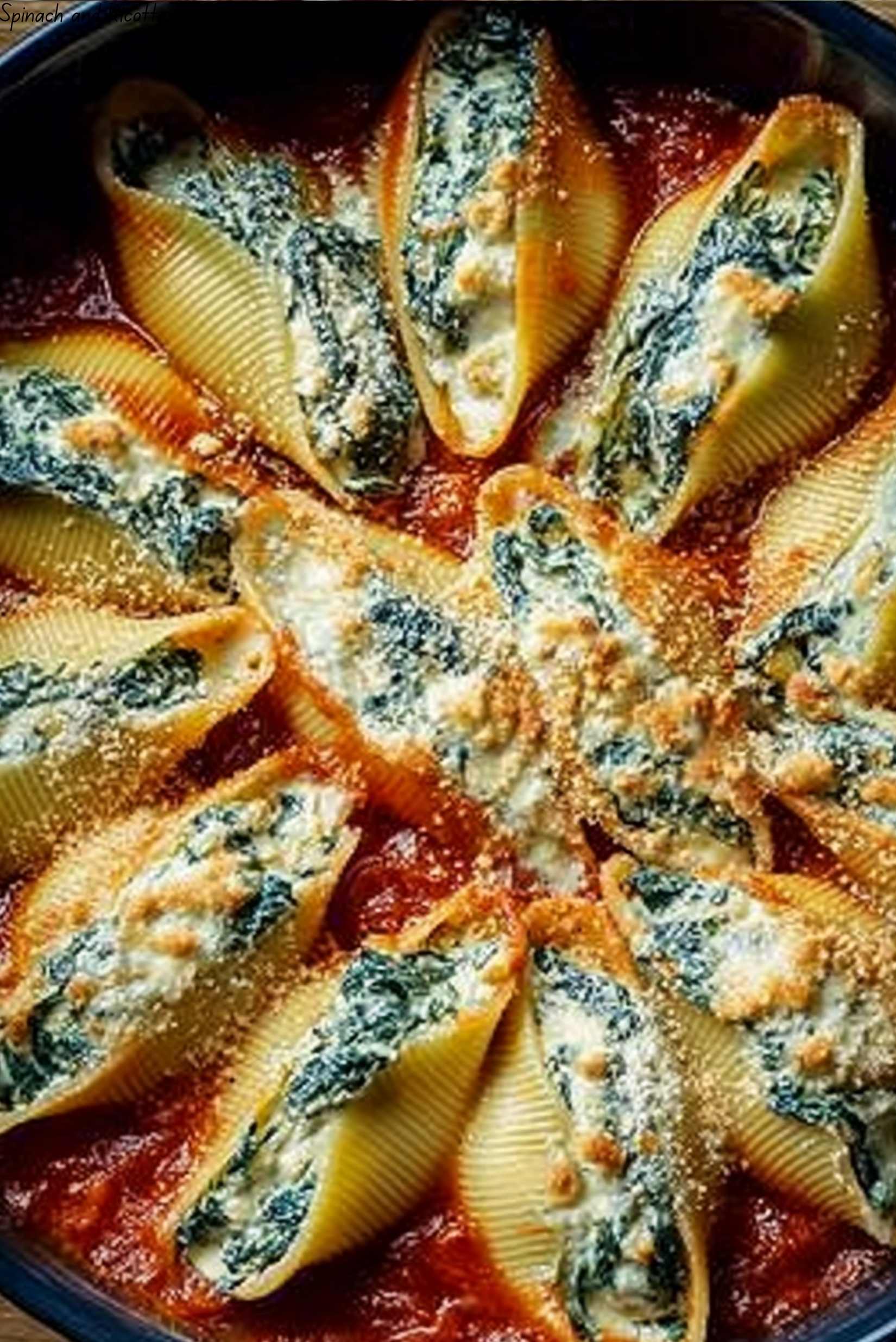 Spinach and Ricotta Stuffed Shells Recipe