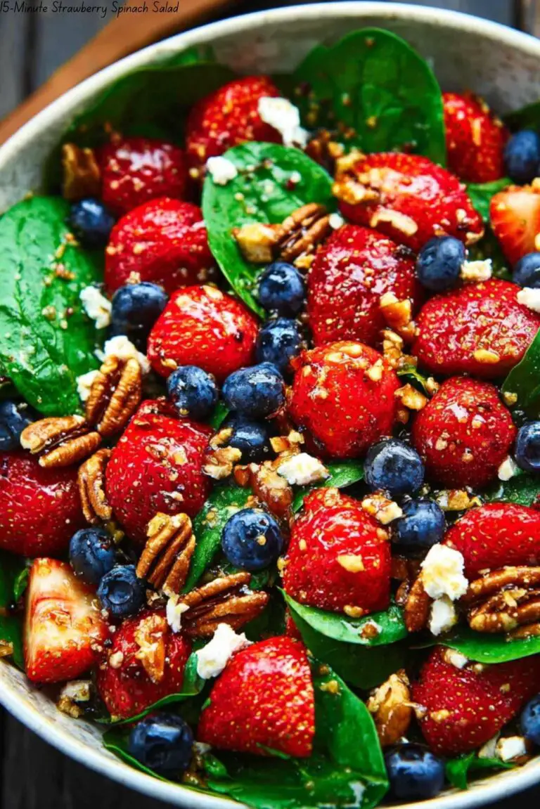 15-Minute Strawberry Spinach Salad