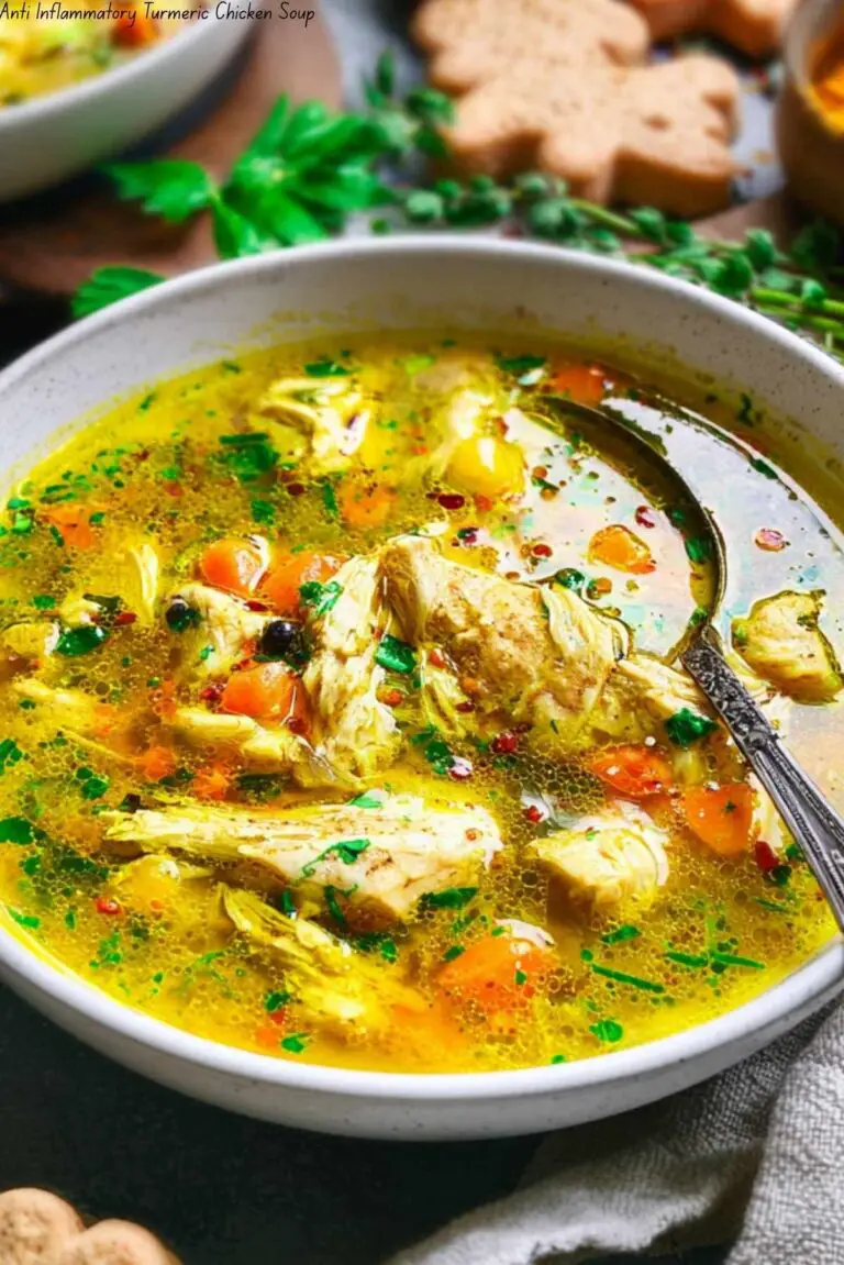Anti Inflammatory Turmeric Chicken Soup