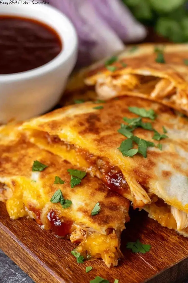 Easy BBQ Chicken Quesadillas
