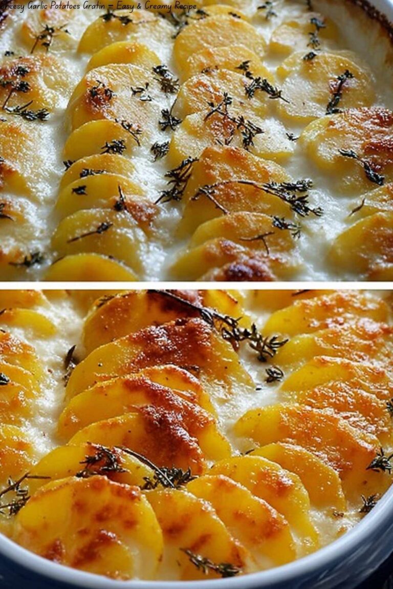 Cheesy Garlic Potatoes Gratin – Easy & Creamy Recipe
