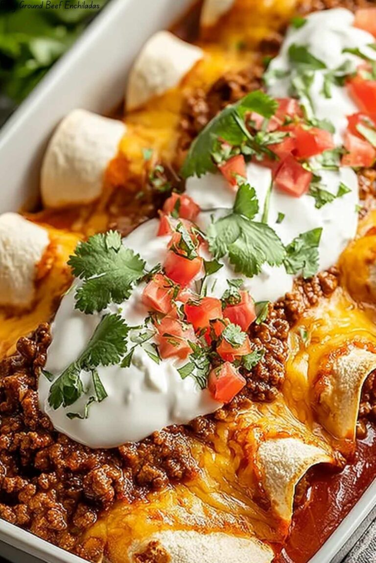 Easy Ground Beef Enchiladas