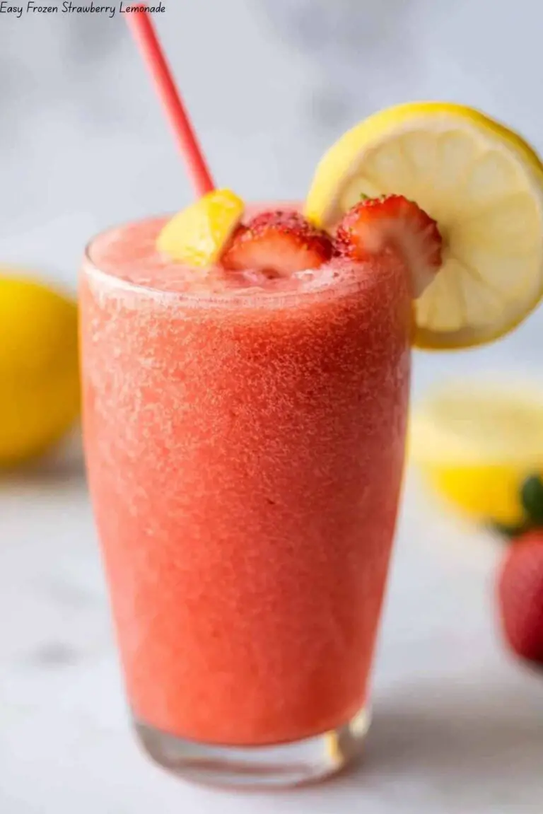 Easy Frozen Strawberry Lemonade