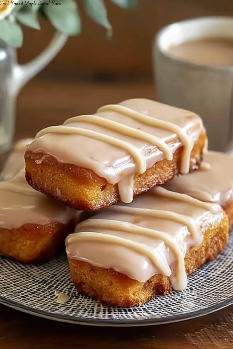 Soft Baked Maple Donut Bars