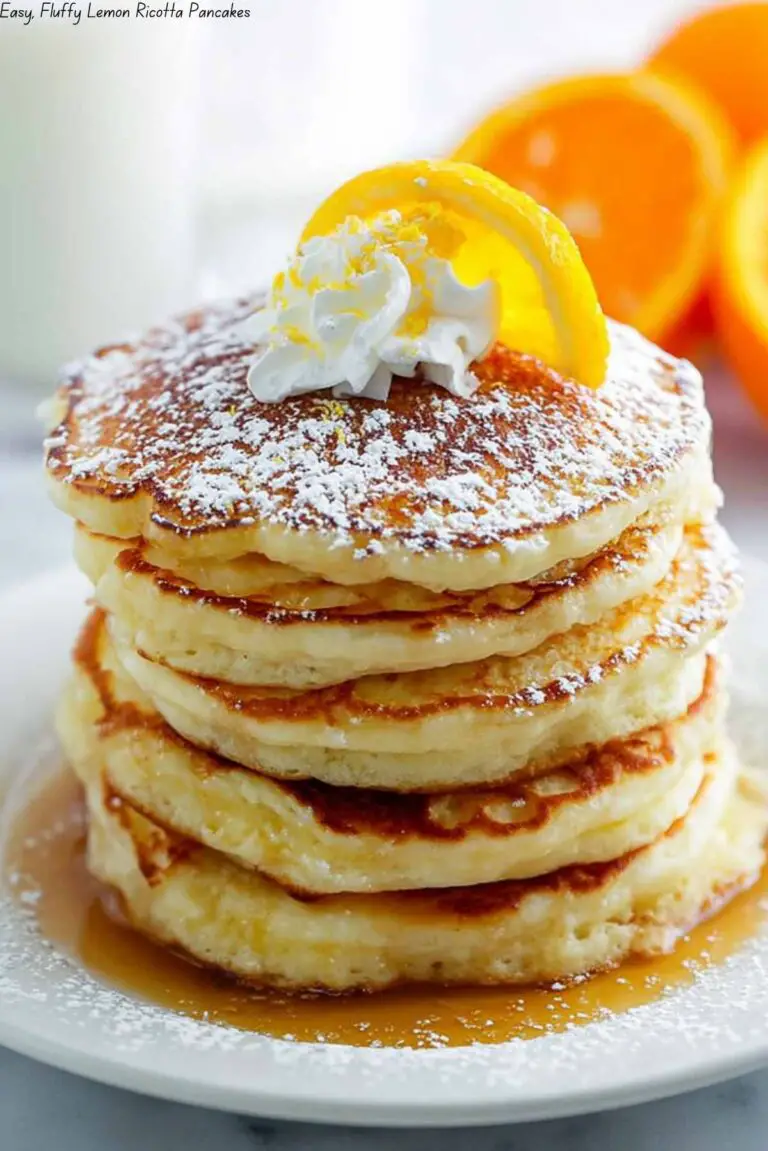 Easy, Fluffy Lemon Ricotta Pancakes