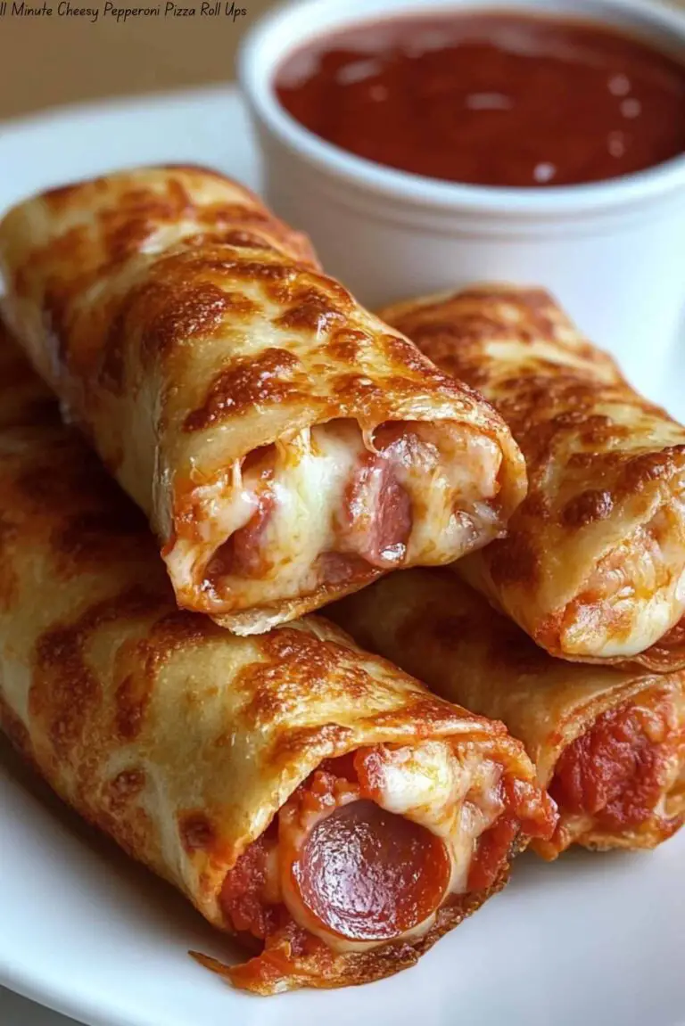11 Minute Cheesy Pepperoni Pizza Roll Ups