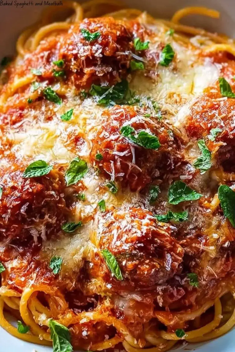 Baked Spaghetti and Meatballs