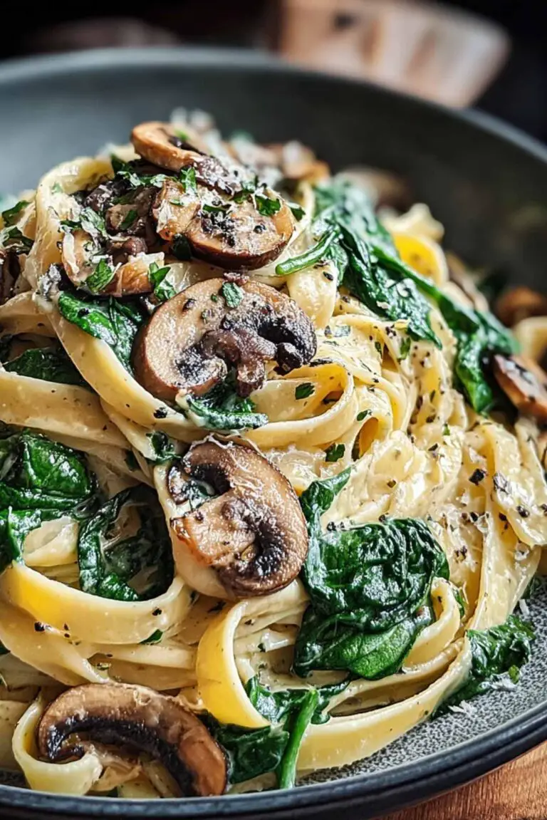 Spinach Mushroom Pasta