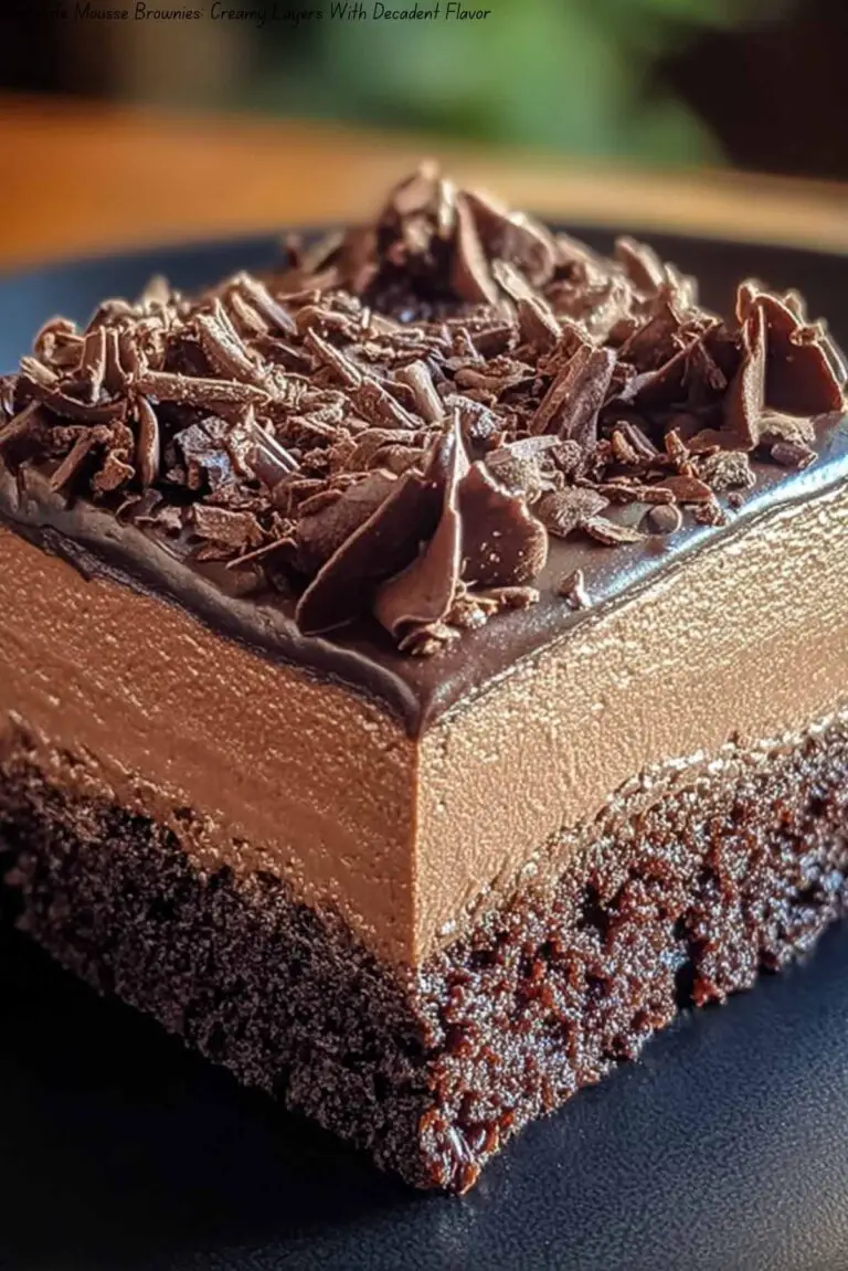 Chocolate Mousse Brownies: Creamy Layers With Decadent Flavor