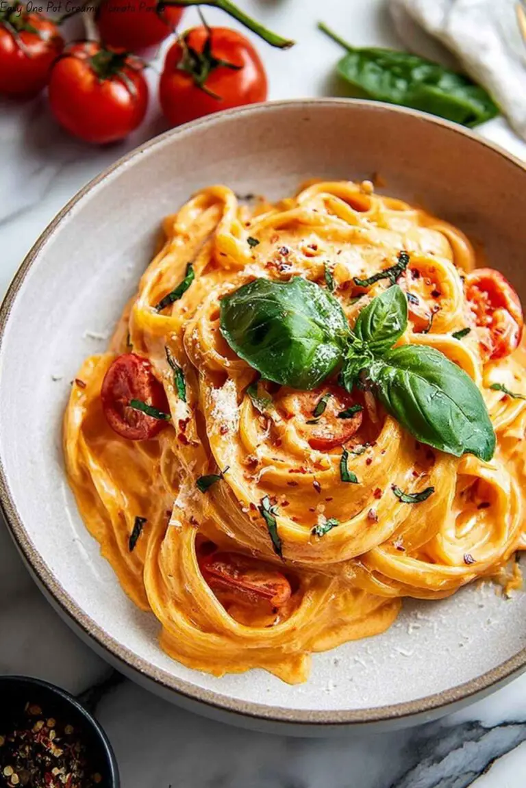 Easy One Pot Creamy Tomato Pasta