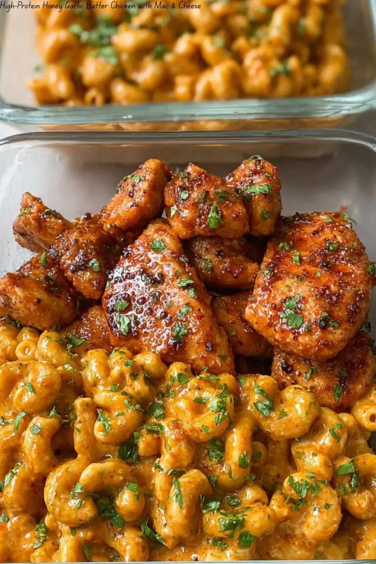 High-Protein Honey Garlic Butter Chicken with Mac & Cheese