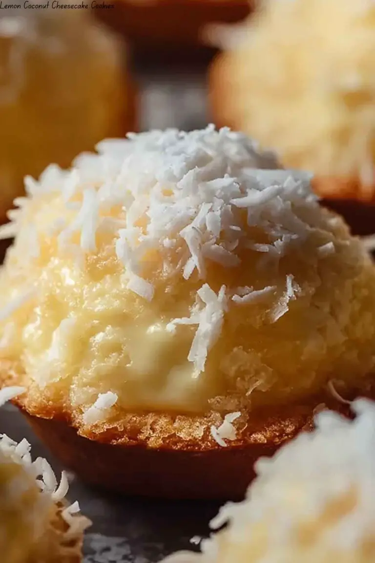 Lemon Coconut Cheesecake Cookies