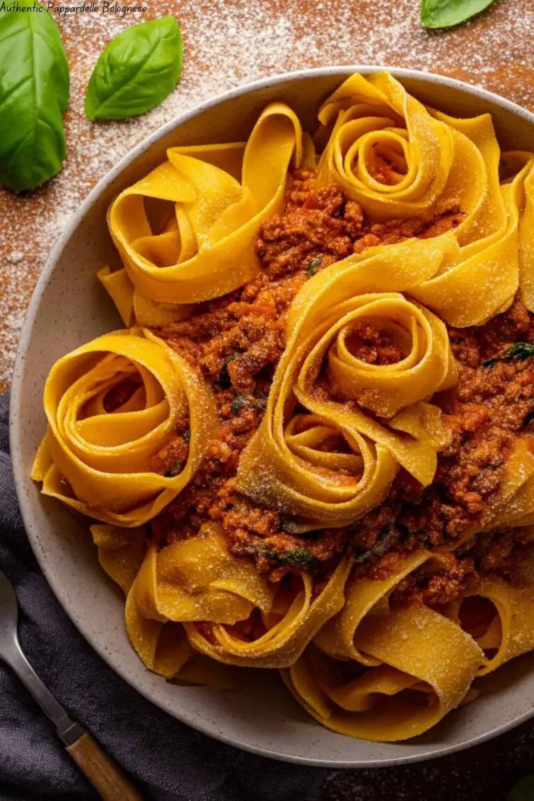 Authentic Pappardelle Bolognese