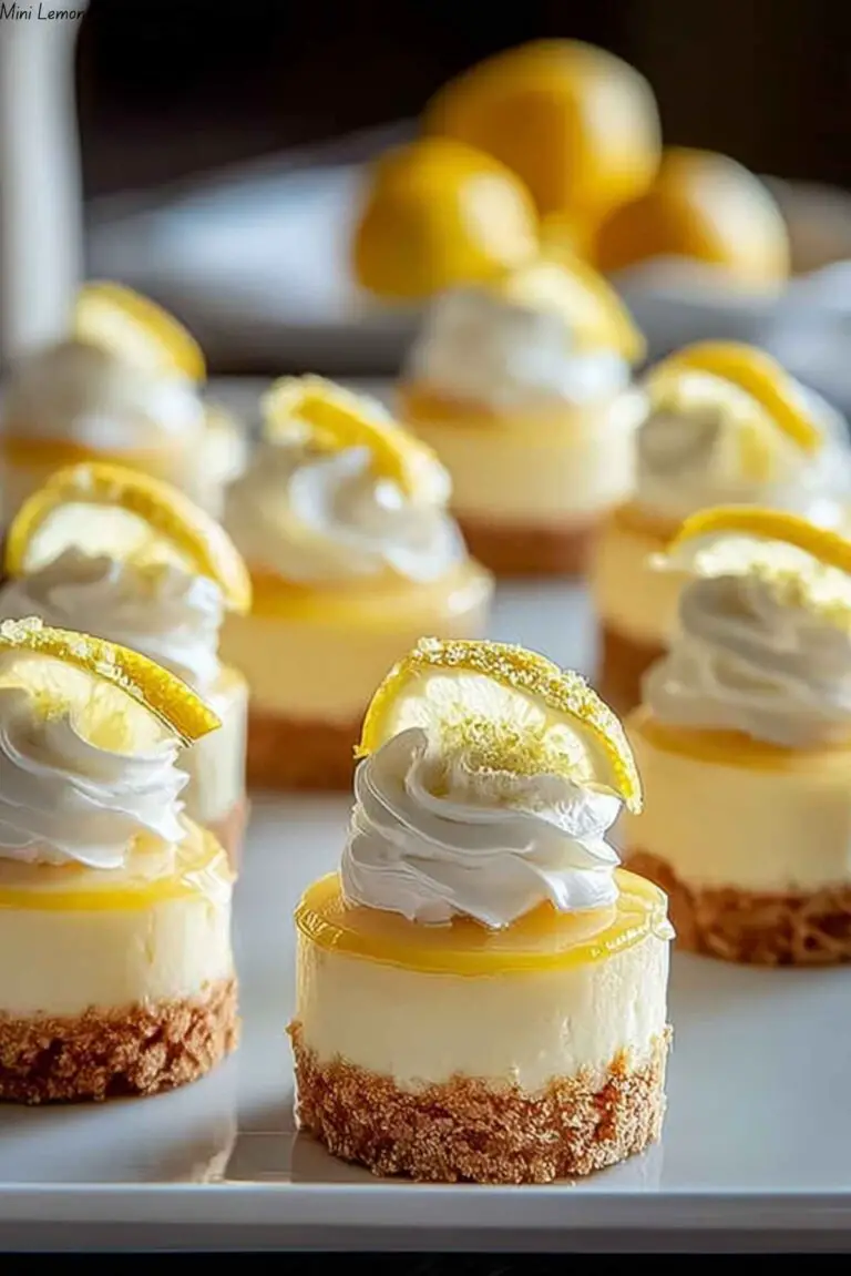 Mini Lemon Cheesecakes