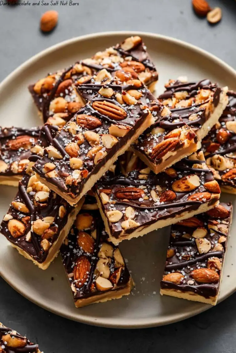 Dark Chocolate and Sea Salt Nut Bars