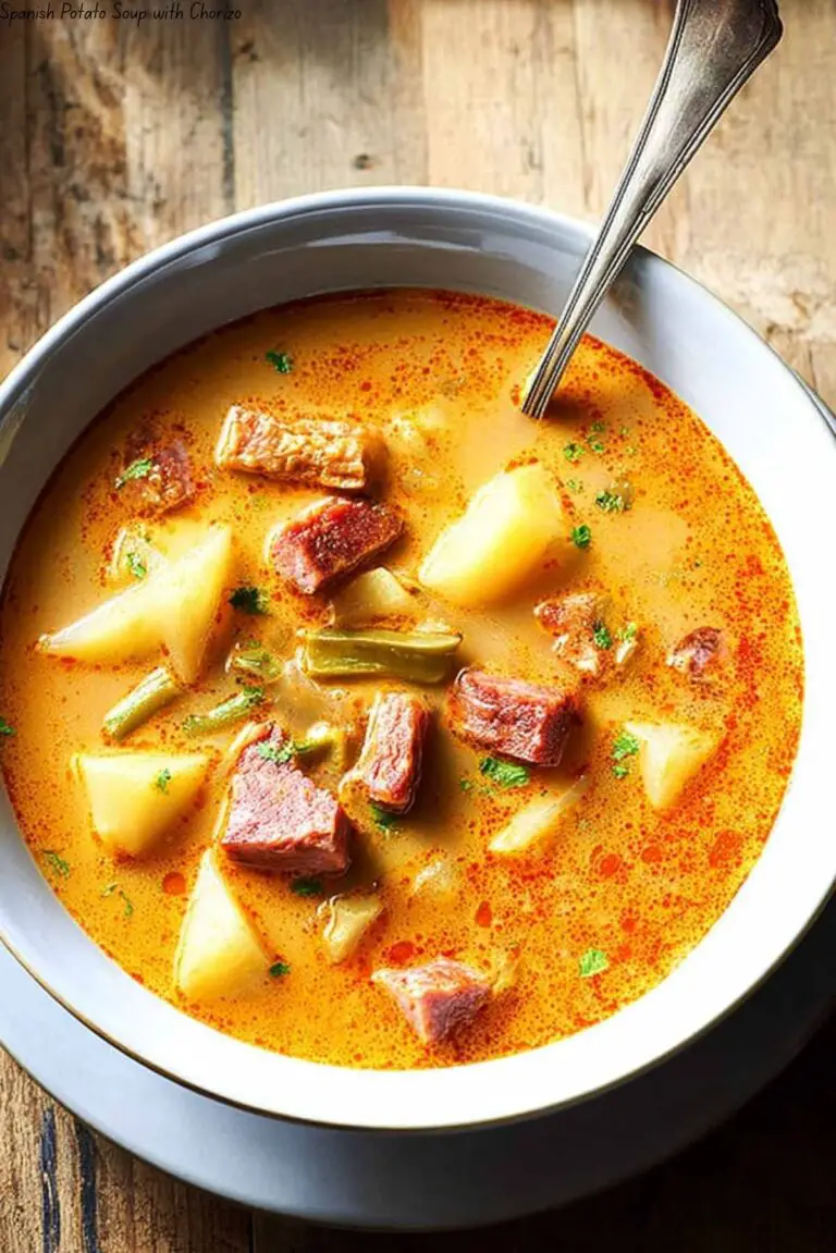 Spanish Potato Soup with Chorizo