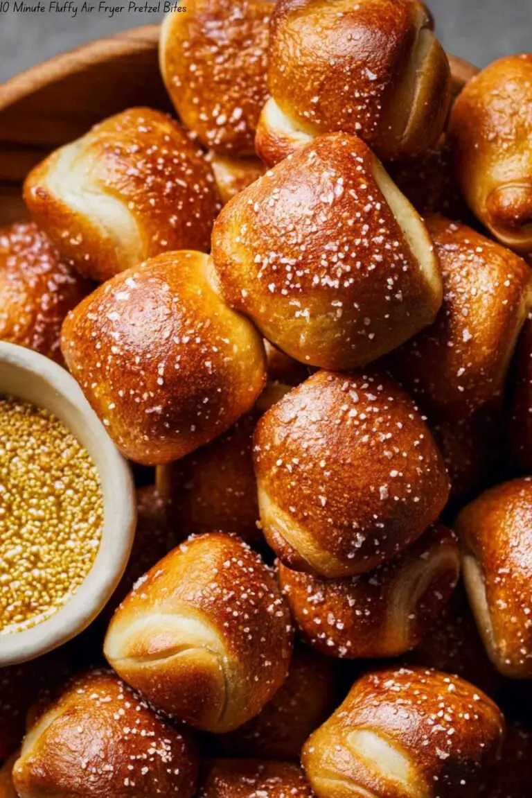 10 Minute Fluffy Air Fryer Pretzel Bites