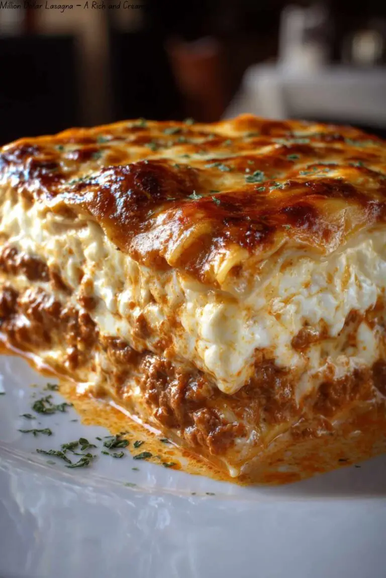 Million Dollar Lasagna – A Rich and Creamy Layered Delight!