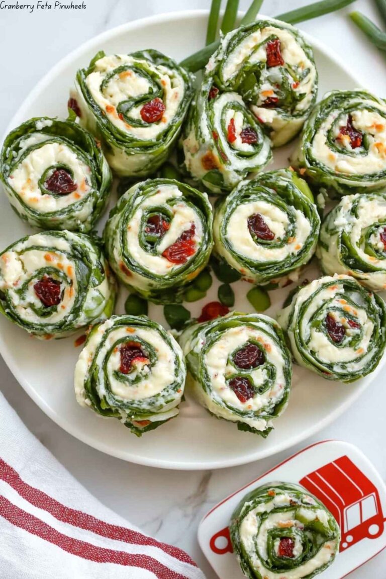 Cranberry Feta Pinwheels