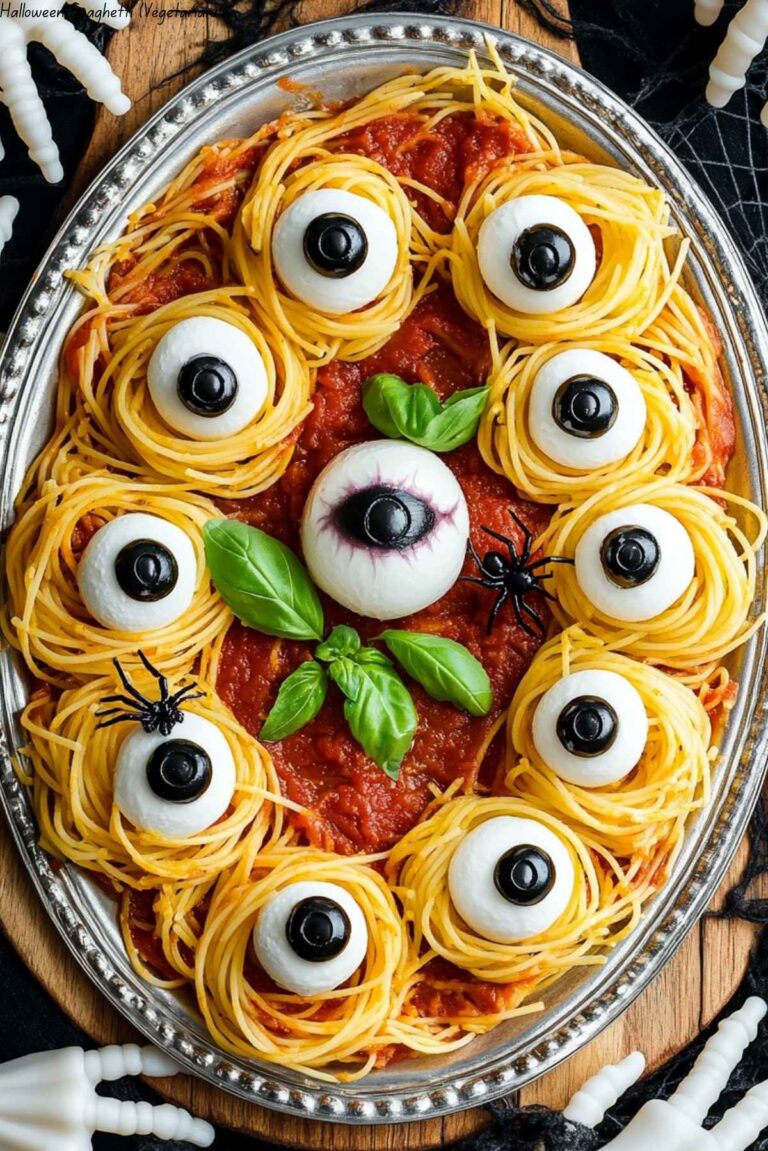 Halloween Spaghetti (Vegetarian)