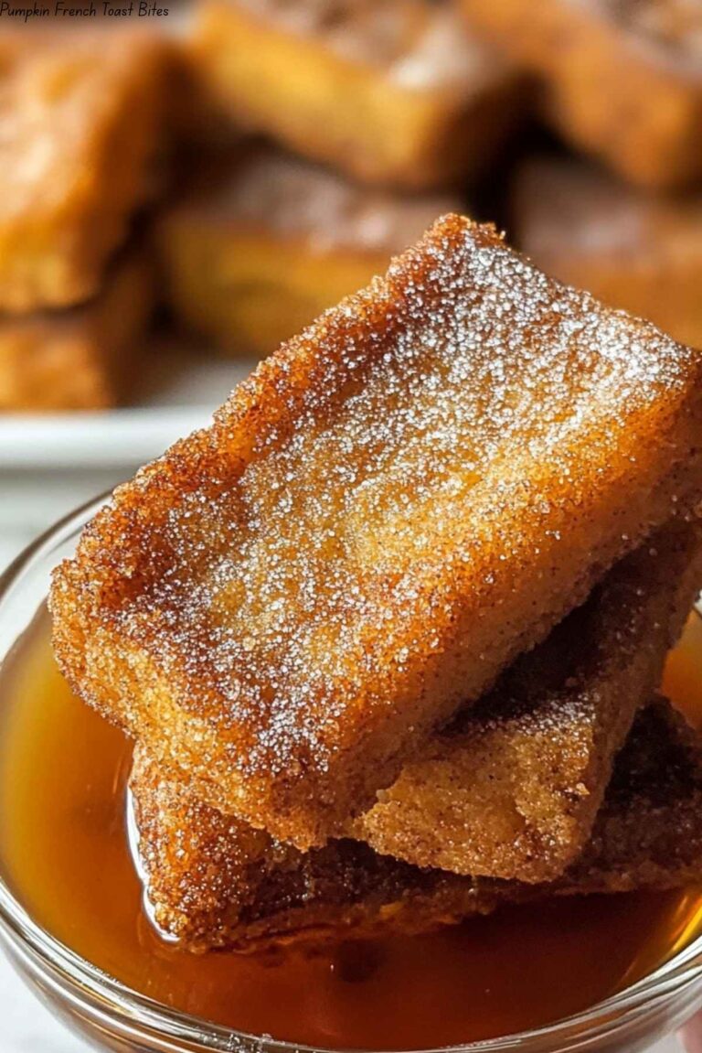 Pumpkin French Toast Bites