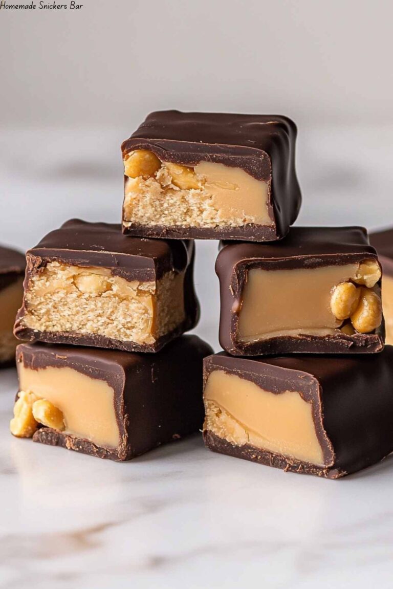Homemade Snickers Bar