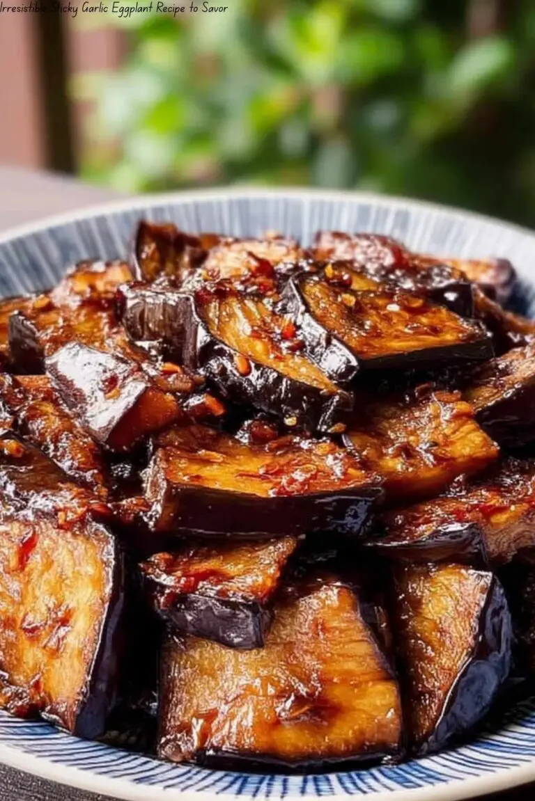 Irresistible Sticky Garlic Eggplant Recipe to Savor