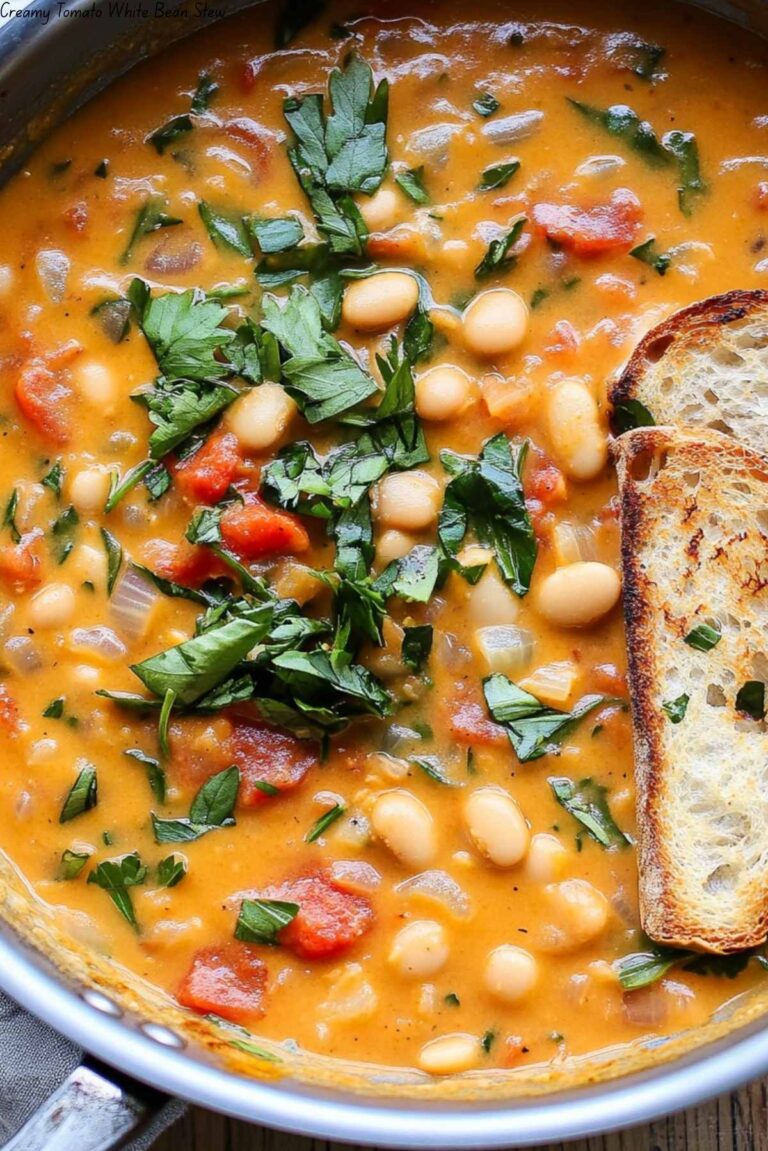Creamy Tomato White Bean Stew