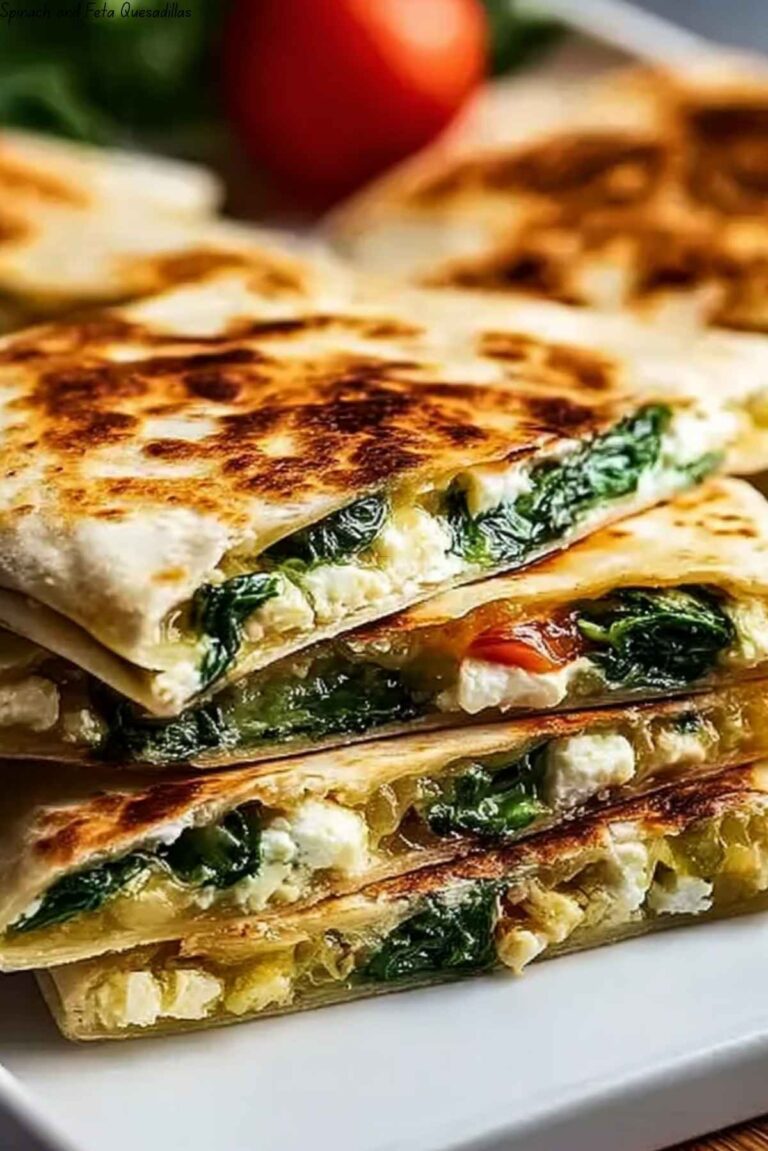 Spinach and Feta Quesadillas
