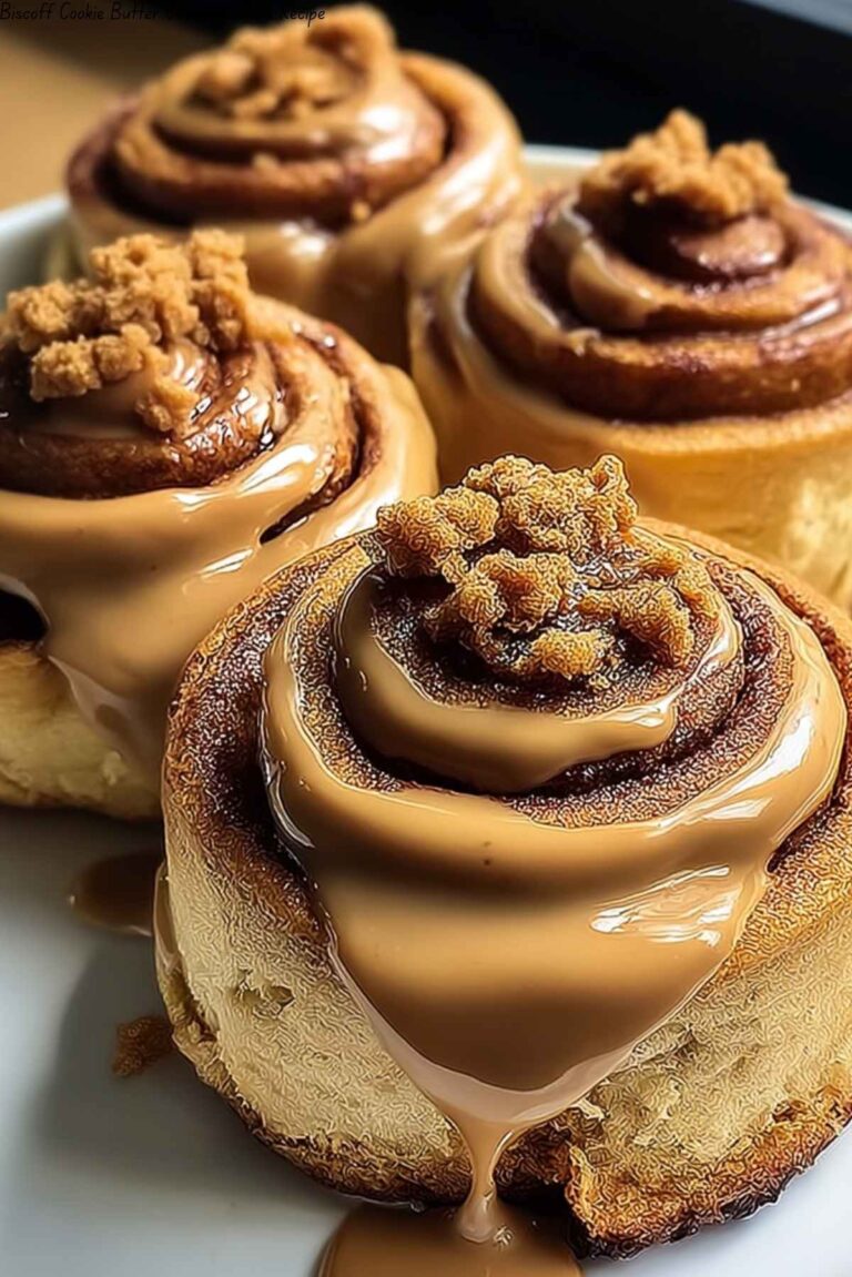 Biscoff Cookie Butter Cinnamon Rolls Recipe