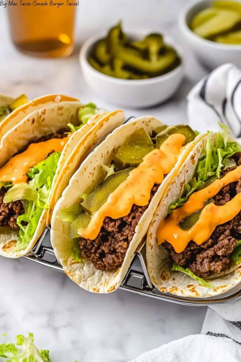 Big Mac Tacos (Smash Burger Tacos)