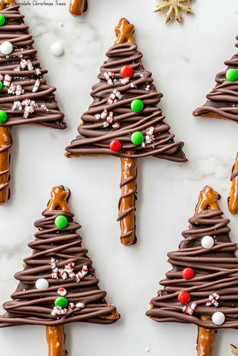 Dark Chocolate Christmas Trees