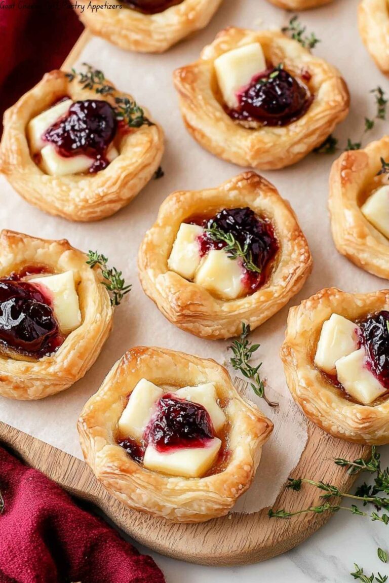 Goat Cheese Puff Pastry Appetizers