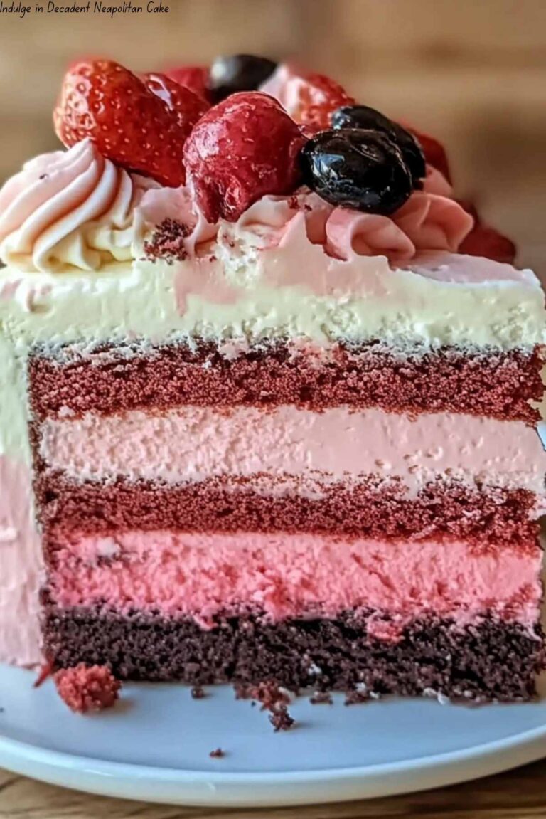 Indulge in Decadent Neapolitan Cake