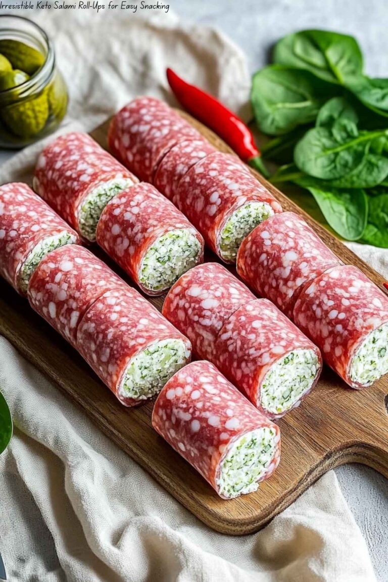 Irresistible Keto Salami Roll-Ups for Easy Snacking