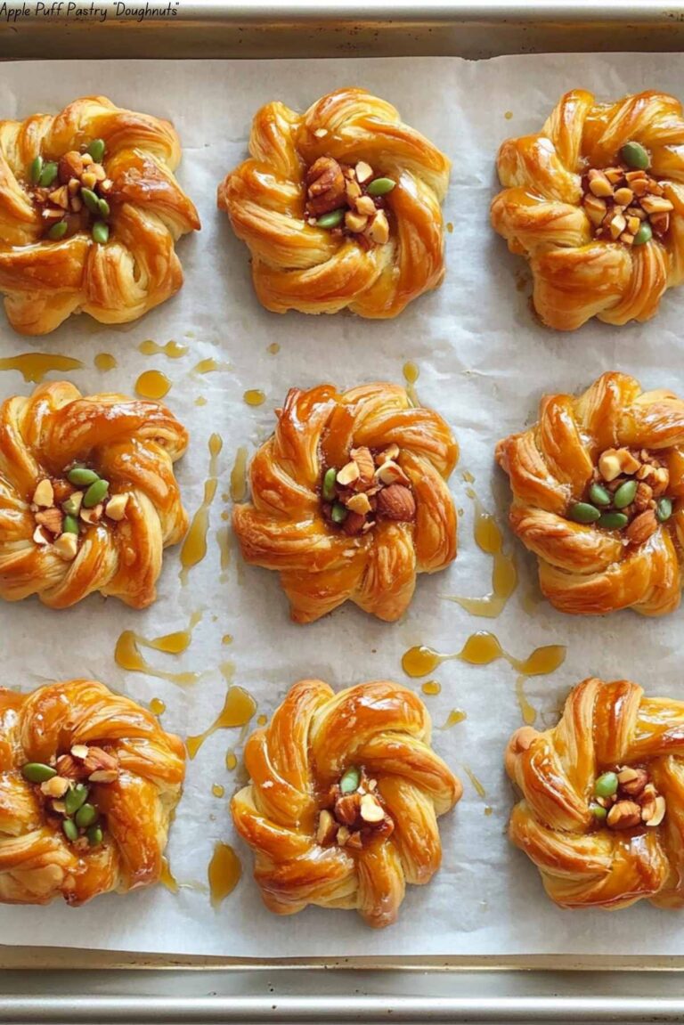 Apple Puff Pastry “Doughnuts”