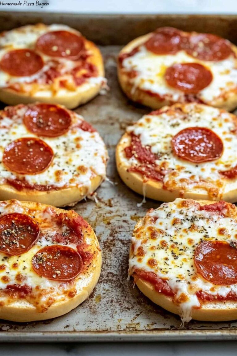 Homemade Pizza Bagels