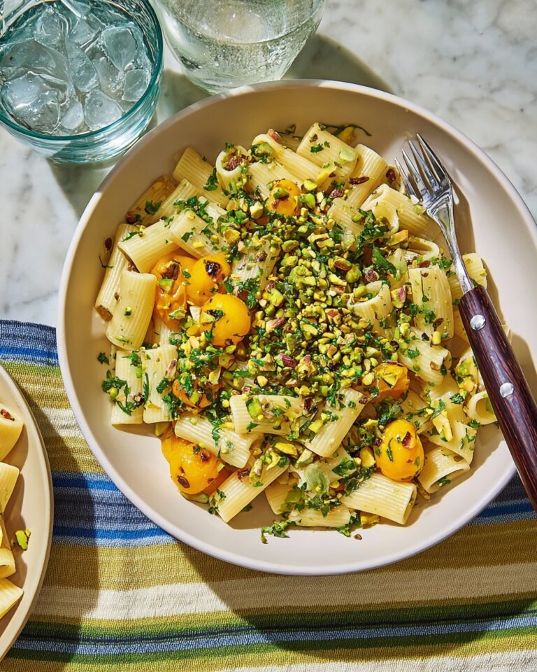 Sun Gold Tomato Pasta With Pistachio Gremolata Recipe