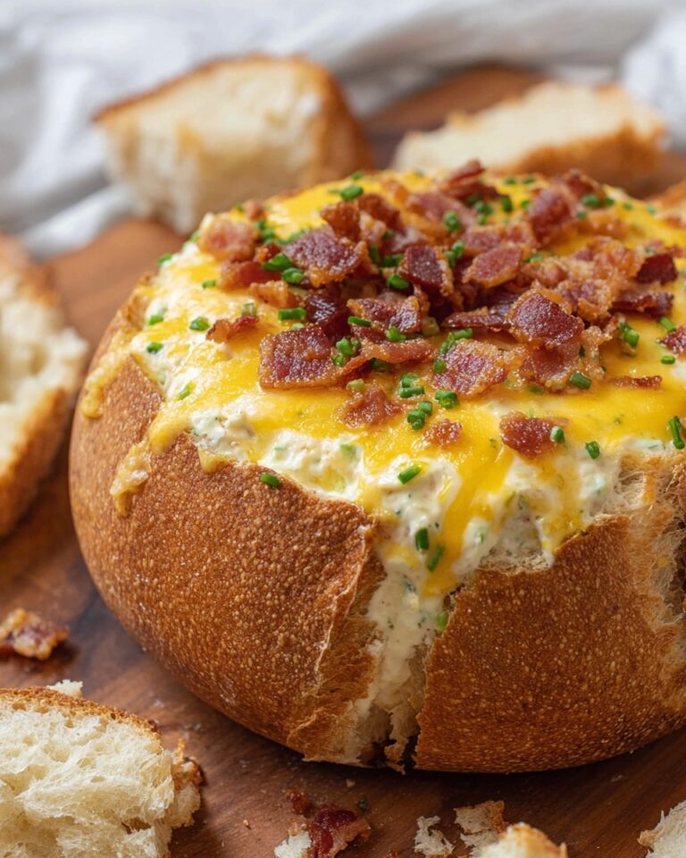Cheese and Bacon Cob Loaf Dip Recipe