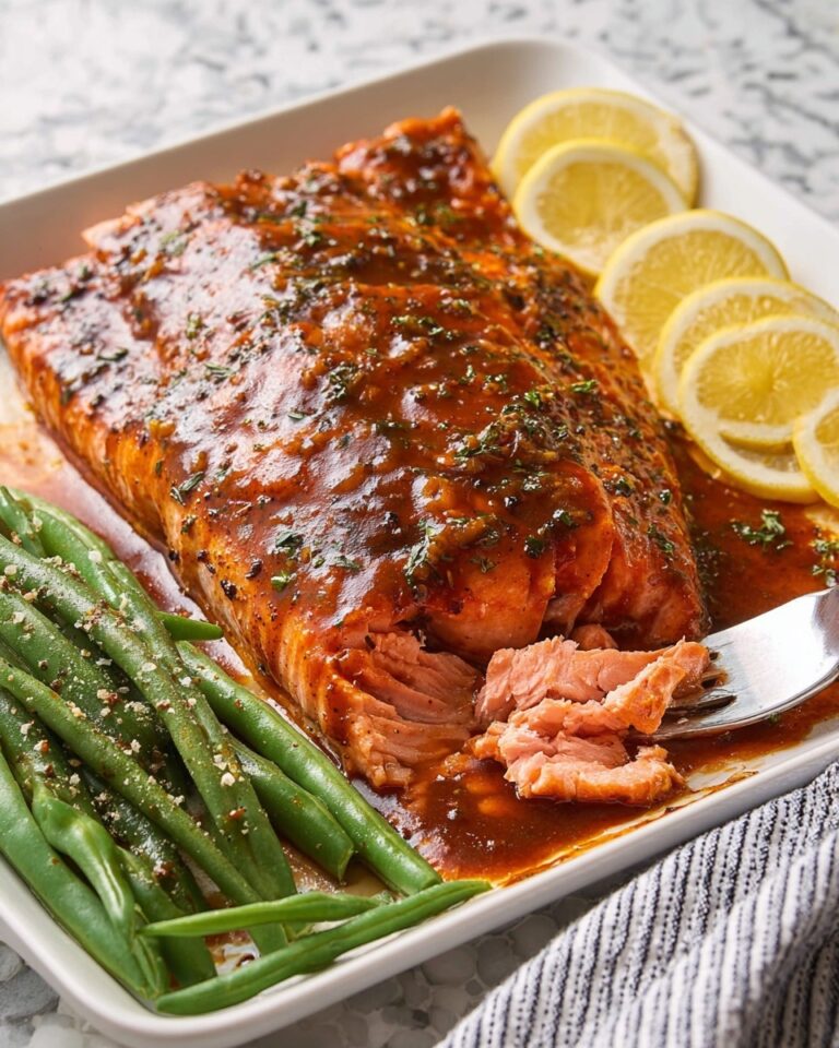 Baked Honey Mustard Salmon Recipe